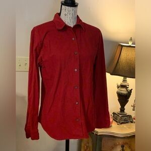 Eddie Bauer Red Button Down Shirt